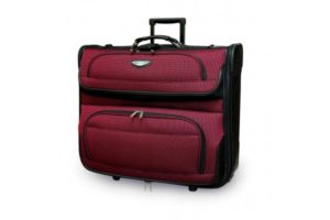 Rolling Garment Bag Red